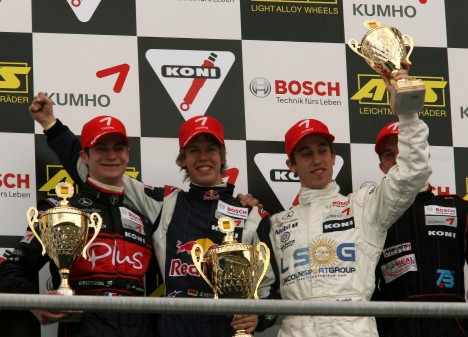 Podiet efter det andet løb på Hockenheim